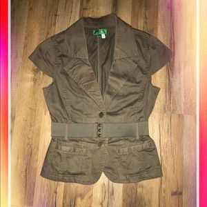 ‼️50% OFF‼️ Brown Short Sleeve Blazer